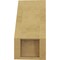 Ekena Millwork 5-inch W x 6-inch D x 10-inch H Legacy Rough Cedar Woodgrain TimberThane Knee Brace, Primed BRCUR05X06X10LECRCPR - alternate 5